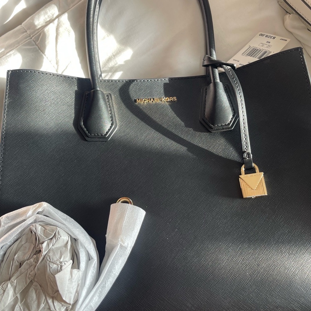 Michael Kors Mercer Black Tote Bag